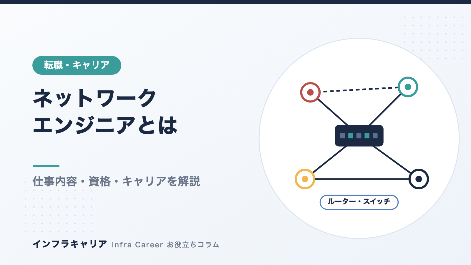 ネットワークエンジニアとは?仕事内容・資格・インフラエンジニアとの違いを解説